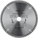 wolfcraft Zaagblad 250 x 30 mm - 80 tanden