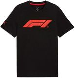 Puma F1 Ess Logo T-shirt Korte Mouwen Katoen Unisex Volwassenen XL Zwart