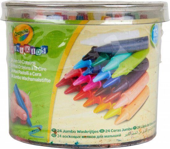 Crayola - Mini Kids - Waskrijt - 24 Stuks - Veelkleurig