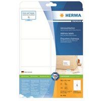 HERMA Premium - Zelf-klevende laag - mat wit - 99.1 x 93.1 mm 150 etiket(ten) (25 vel(len) x 6 adresetiketten