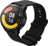 kwmobile Sporthorloge bandje geschikt voor Xiaomi Watch S4/S4 Sport/S3/S2/Watch S1 Active/Redmi Watch 5 Active horlogeband - Siliconen smartwatch band met carbon print in zwart