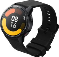 kwmobile Sporthorloge bandje geschikt voor Xiaomi Watch S4/S4 Sport/S3/S2/Watch S1 Active/Redmi Watch 5 Active horlogeband - Siliconen smartwatch band met carbon print in zwart