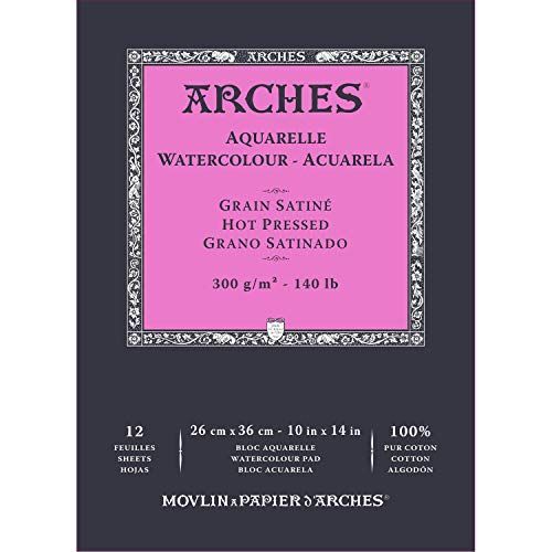 ARCHES Block Enc 26 x 36 12H aquarel 100% satijn 300g wit nat (A1795098)