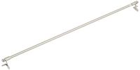 Home fashion Bistroklemstang, metaal, zilver, 0,5 x 100 cm