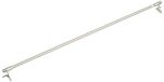 Home fashion Bistroklemstang, metaal, zilver, 0,5 x 100 cm