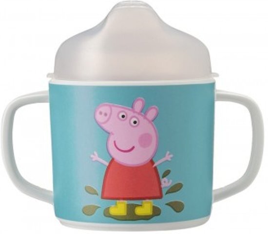 Petit Jour Paris Kinderbeker Peppa Pig 160ml met anti-slip Multicolor