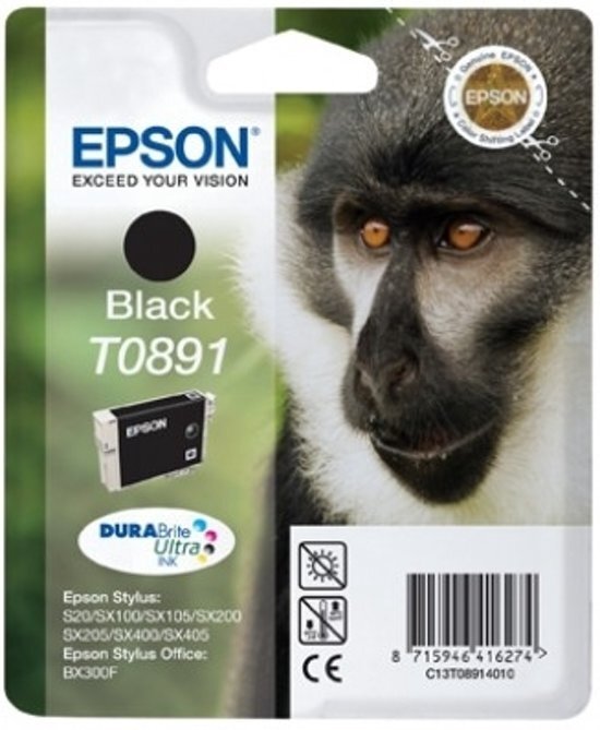 Epson T0891 - Inktcartridge / Zwart