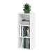 Furinno Luder 3-traps boekenkast met open plank, wit