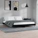 Maison Exclusive - Cadre de lit sans matelas noir 200x200 cm bois d'ingénierie