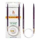 Pony Rosewood Circular Knitting Needles 60cm 6.5mm