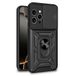 Cool Beschermhoes voor iPhone 16 Pro, harde ring, zwart