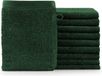 Blumtal Serviettes de toilette - 10 x Serviette de toilette - 15 x 20 cm Vert foncé