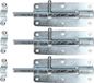 Deltafix Schuifslot/Plaatgrendel - 3x - 12 x 5cm - Verzinkt Staal