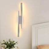 Comely Binnenwandlamp, Moderne LED Muurlamp 16W 1800LM, Acryl Verlichting Muurlamp voor Slaapkamer, Woonkamer, Eetkamer, Gang, Trap, 3000K Warm Licht