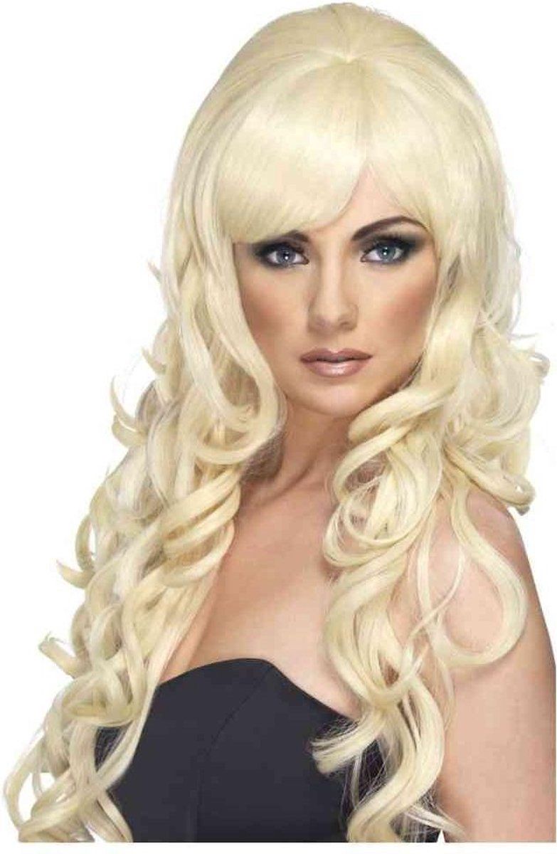 Smiffys Pop Starlet Wig - Geel - Polyester - 5020570422274