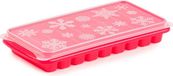Plasticforte Tray met Flessenhals ijsblokjes/ijsklontjes - 10 vakjes - Kunststof - Roze
