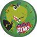 Dinosaurus Wandklok Crazy Dino - ø 24 cm - Groen