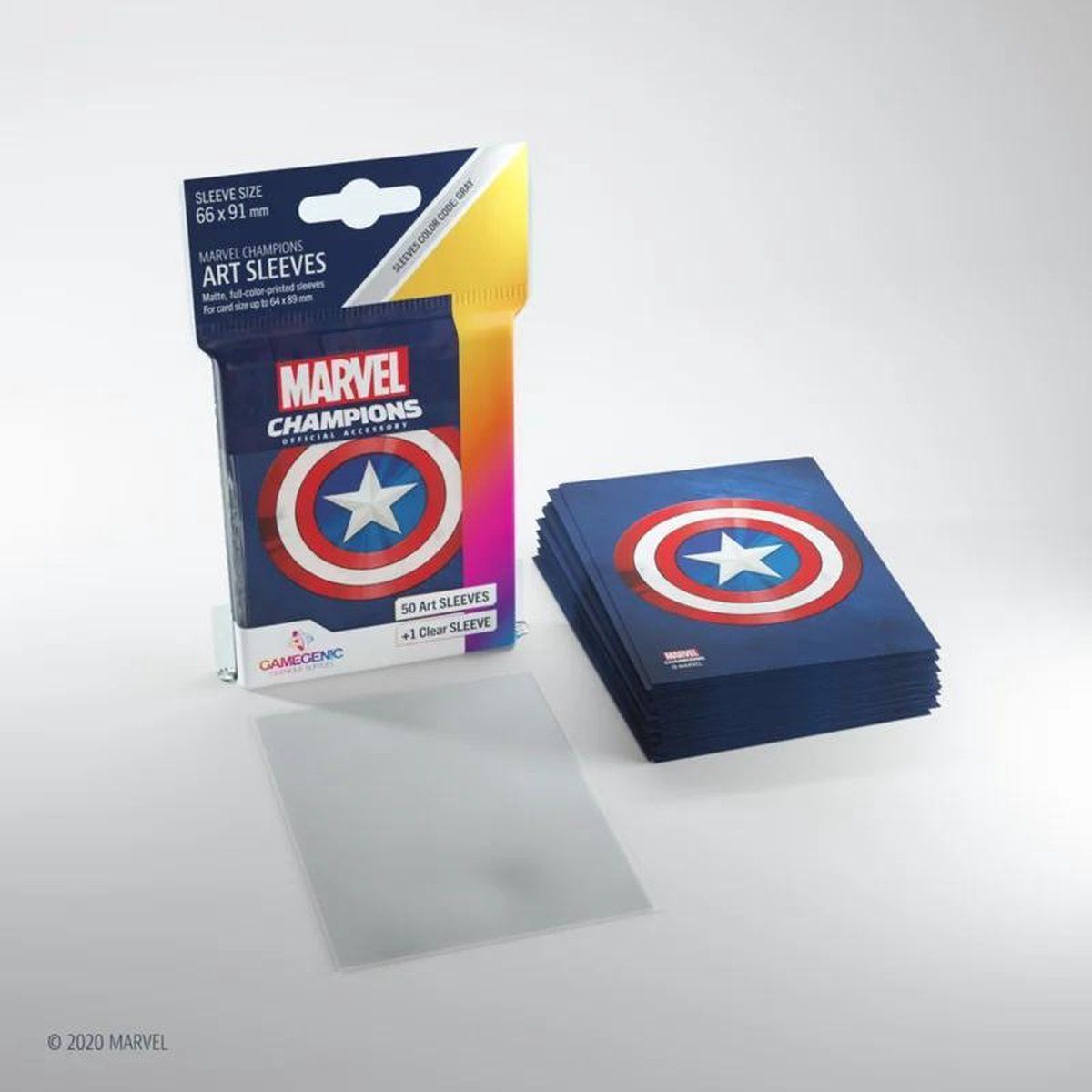 GameGenic Captain America Art Sleeves - 4251715409619