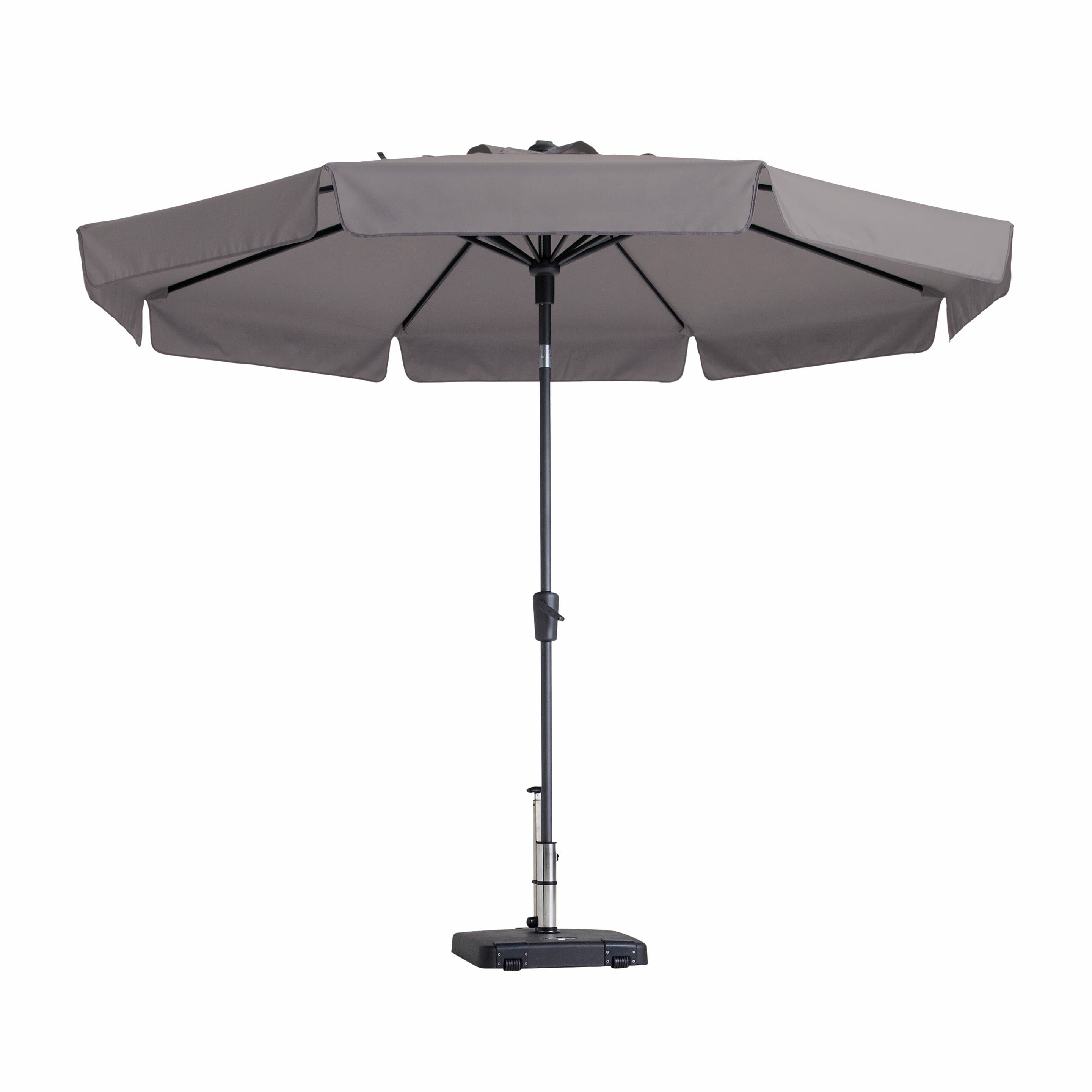 Madison Flores Round Parasol - Taupe - 300cm