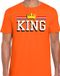 Bellatio Decorations Shoppartners Bv Koningsdag t-shirt King met gouden kroon - oranje - heren - koningsdag outfit / kleding XL