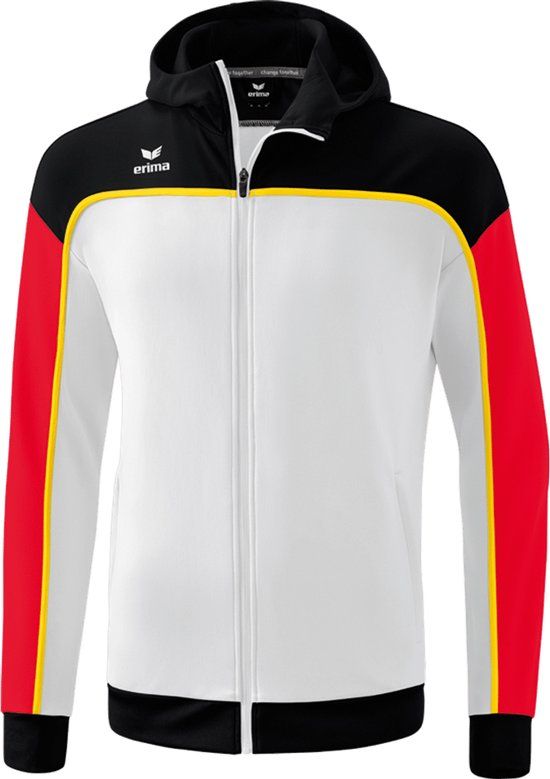 Erima Change Trainingsjack Heren - Wit/Zwart/Rood - Maat L