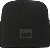 JACK & JONES JACDOVER LONG KNIT BEANIE Heren Mutsen One size Acryl Black