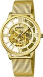 Festina Automatic Skeleton F20667/1 Goudkleurig Stalen Horloge