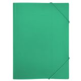 RAYLU PAPER - Mappen met elastische banden en kleppen, A4-formaat, mappen, mappen, documenten, kantoor en school, van 100% recyclebaar polypropyleen (A3, groen)