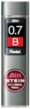 Pentel C277-BO Ain steen fijne vulling, lijndikte 0,7 mm, hardheidsgraad B, 12 stuks