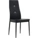 DESIGN IN Chaises À Manger Chaise De Cuisine Lot De 4 Noir Similicuir