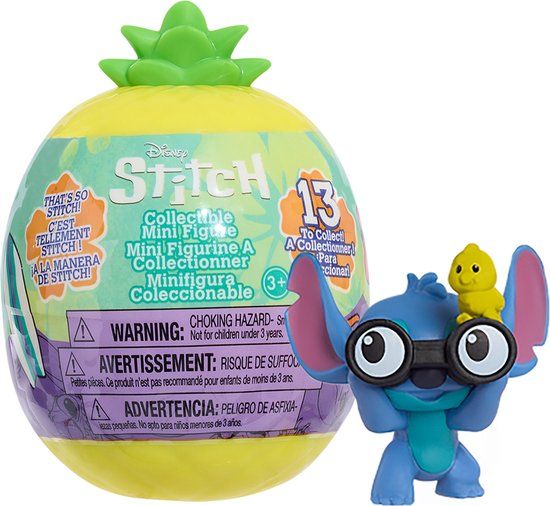 Just Play Disney Stitch - Collectable Mini Figures in a Capsule