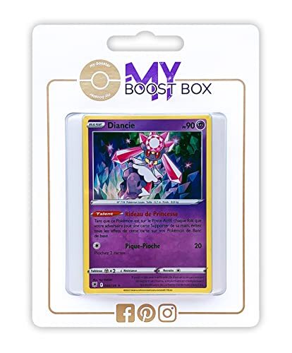 my-booster Diancie 68/189 Holo - Myboost X Epée et Bouclier 10 Astres Radieux - Doos met 10 Franse Pokemon kaarten