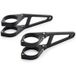 DAYTONA support de phare alu long 43mm noir