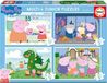 EDUCA Peppa Pig Puzzelset, verschillende formaten (20, 40, 60 et 80 pièces) - Junior