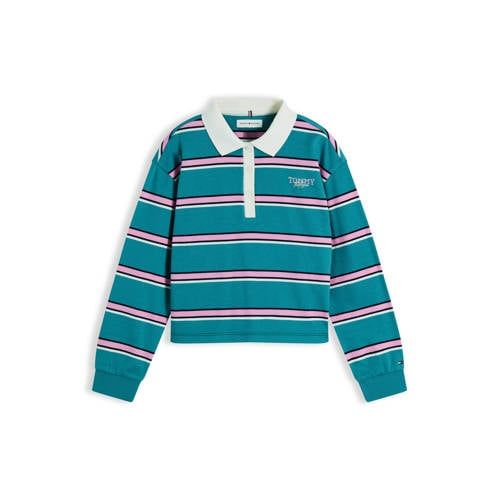 Tommy Hilfiger gestreepte polo - groen