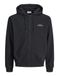 JACK&JONES JJCOLLEGE LOGO SWEAT ZIP HOOD Heren Zwart XL
