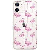 ERT GROUP mobiel telefoonhoesje voor Apple Iphone 12 Mini origineel en officieel erkend Babaco patroon Flamingo 005