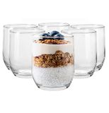 Glasmark KROSNO 1992 Set Van 6 Ijsbekers Van Transparant Glas Ijsglazen Dessertglazen Vaatwasmachinebestendig 460 ml