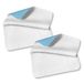SETEX MWU2075090031008 waterdichte zuigvlies matrasbeschermers, dubbelpak, elk 75 x 90 cm, generatie, wit