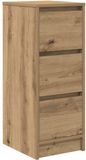 vidaXL Dressoir 29,5x34x76 cm bewerkt hout artisanaal eikenkleur