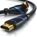 CSL - 8K HDMI-kabel hoek 90° - 270° (3,0m 270° haakse stekker)