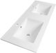 Brauer Frost Wastafel - 120 cm - Dubbele wastafel - Keramiek - Wit