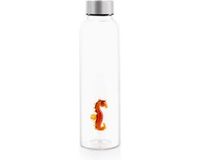 Balvi Drinkfles Sea Horse 500 Ml 23 Cm Glas/rvs Transparant