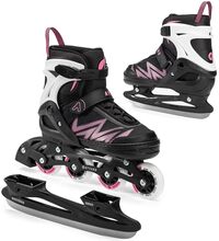 ATTABO Kylo Kinderrollen, 2-in-1, verstelbaar, wielen voor kinderen, maat 38-41