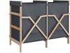 Vicco Bruno Badkamerkast – 80 x 64 cm met 2 compartimenten Grijs