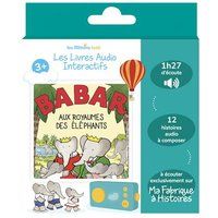 Lunii Interactief audioboek van Ma Fabrique à Histoires Babar aux royaumes des éléphants Franstalige Versie