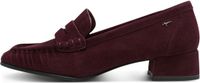 Tamaris - Dames - Loafers - Rood - Suède - 36