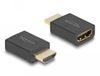 Delock 66460 Adaptateur HDMI Mâle vers Femelle Noir