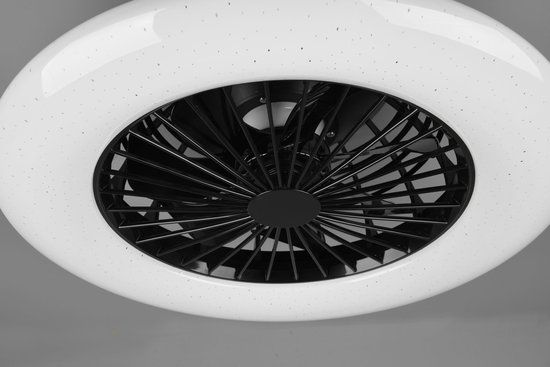 RL LIVE YOUR LIGHT REALITY STRALSUND Plafondventilator Zwart mat