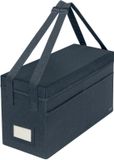 Leitz Stoffen Hot Desking Opbergtas met Deksel - Opvouwbare Opbergbox - 57% Gerecycled - Laptop tot 16'' - Fluweel Grijs